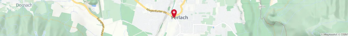 Kartendarstellung des Standorts für Adler-Apotheke in 9170 Ferlach